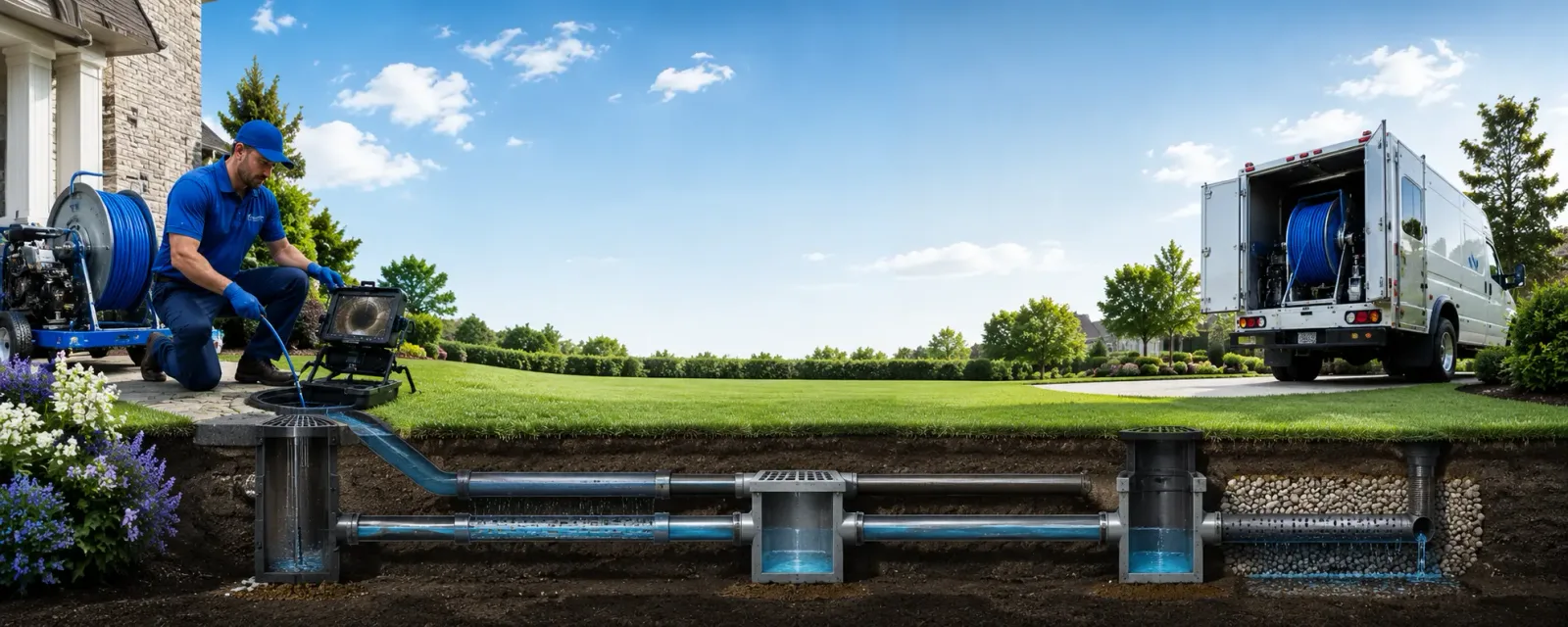 Outdoor drain cleaning information for Dunlap, IA